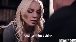 Breeding Doctor Fucks Blonde Wife - Cuckold Creampie & English Subs