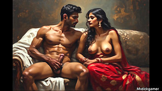 Indian bhabhi in red bikini hot wet bhabhi pussy fucked in doggy style by her stepson