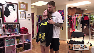 Bryan Strips Danni's Bare Pussy for Submissive Try-on Prep!