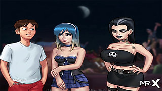 SummertimeSaga - Old Classmates Dancing On The Rooftop E2 #