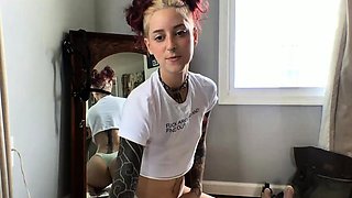 Close up teen masturbation