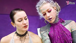 Nikolaz Zpageti In Double Domme Pegging Tattooed Sub - Boot Domination, Foot Worship, High Heel Fetish And Strapon Fuck With Anuskatzz