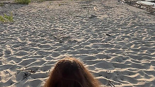 Sex on the beach with a big ass girl