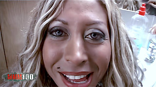 Venus Horny Blonde with Big Tits Venus Stripping