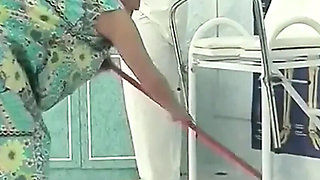German Granny Gets Doctor's Cock - Hairy Pussy Fucked & Fisted