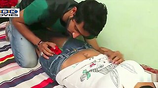 Desi shortfilm 8 - Saniya Rao`s navel licked, boobs and cleavage sucked hard