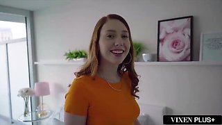 Redhead College Student Arietta Adams Takes Hard Anal and Gapes for Mick Blue