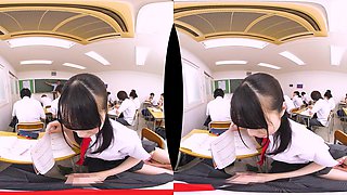 Sneaking Around with the Girl From the Next Class - Japanese Public Sex Hold the Moan POV Schoolgirl