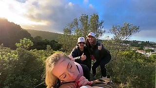 Strangers Join Us for a Public Blowjob