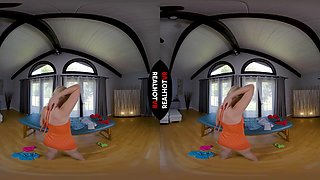 All Natural Teen Wants To Know If Her Sexy Schoolgirl & Cheerleader Outfits Are Tight Enough - RealHotVR