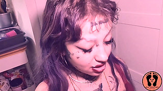 Thick Facial Cumshot Goth Chubby Girl