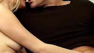 Cute skinny blonde teen Michaele licked and banged by stepfather