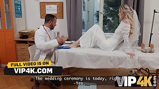 Vip4k. the luxurious bride, nata gold, tempted her doctor right before her wedding