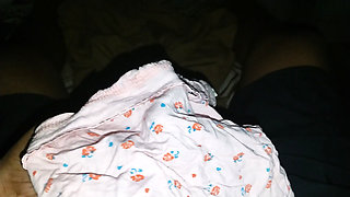 I got my step sister's underwear and smelled it and sank my penis.