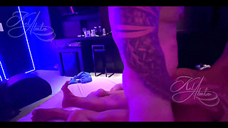 We Took the Cuckold's Wife to the Motel and Fucked Her in Every Way, We Put Two Cocks in Her Pussy and Filmed It to Send to Him!