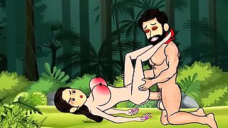 Indian village girl Meera gets hardcore anal sex with samosa seller Ayan in forest