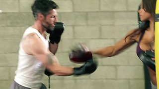 Gabbie Carter gets fucked in the gym