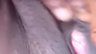 Rubbing Fingering My Black Pussy Spreading My Arsehole
