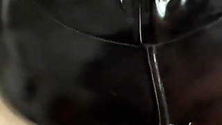 Hot Leather Latex Slut Fucked Hard in the Ass!