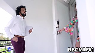 Naughty Wife Bangs Her Assistants Big Black Cock
