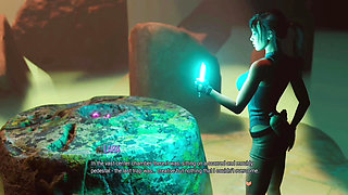 2 Spirit Fills Lara's Pussy With Water Fuck Ghost Lara Pussy Threesome Bathtub Sex