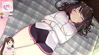 Vtuber roleplay with a cute voice in an uncensored hentai cartoon