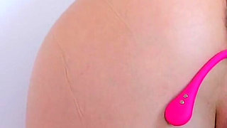 Blonde Moans From the Vibration in Her Pussy