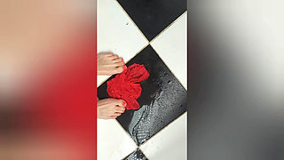 Wet Panties for Your Mouth, Hairy Pussy Pissing, Backstage