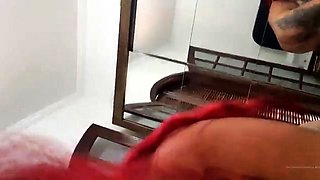 Babe takes a big cock between her boobs