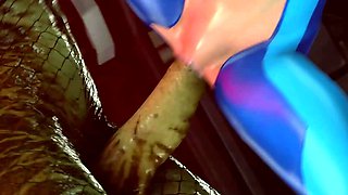 Titty blonde hentai in a cave full of monsters