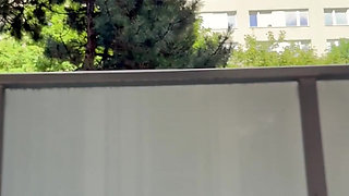 Smoking on Balcony and Rubbing My Sweet Clit