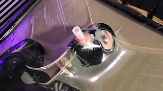 Amateur fetish BDSM action with redhead