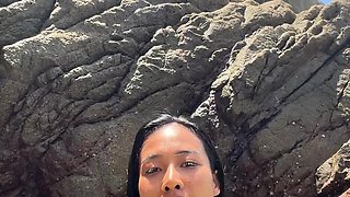 blonde 81yo teen hotty outdoor tease and masturbation