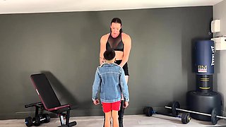 Tiny man humiliated by merciless giantess MILF goddess