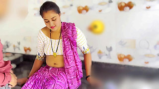 Desi innocent village girl (maid's Girl) Went down the boss's house on dick and fucked by the boss