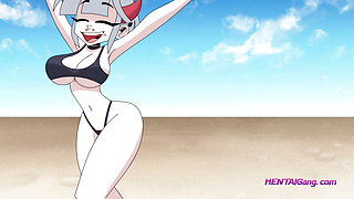 The Nude Beach! XXX Cartoon Porn