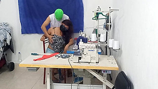 A Seamstress Has a Sensual Adventure with Her Co-worker