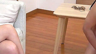 Cuckold Masochist Husband Licking Cleanup Cheating Wife's Creamy Pussy, Then Rubs Dick on Cheating Semen on the Floor and Fap