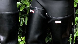 Beautiful fetish anus actions with latex and bdsm