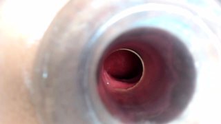 Ass gaping fetish ho toys her clit hard