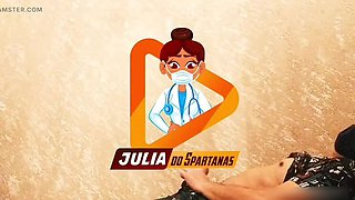 Julia Carioca Brazilian Doctor Fucks Patient Hard - Big Ass Doggystyle & Blowjob