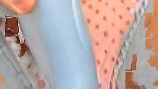 Vibrator Stuffed Sloppy Pussy Clenching in Ecstasy
