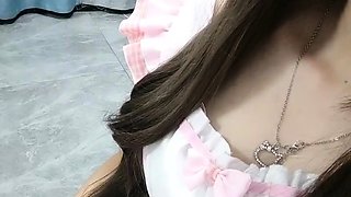 Naughty Asian milf Julia solo masturbation close up