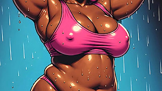 BBW Thick Black Women 3D