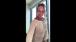 Extreme Sheer Bra and Panties Plus Dress - Sexy Try-on