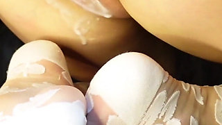 Fisting with Burnt Gel Was Difficult for Her Long Hardcore Squirting Real MILF Orgasm