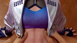 Tight Bald Pussy Kda Slut Getting Her Pussy Fucked Missionary Style