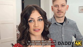 Daddy4k. sexy gf loves to risk and cheats on her boyfriend in the next room