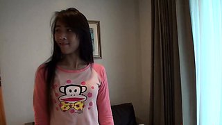 Hairy Asian woman gets fucked in a hotel