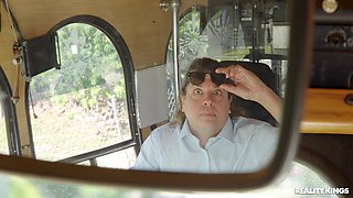 A stunning threesome with girls and a guy!